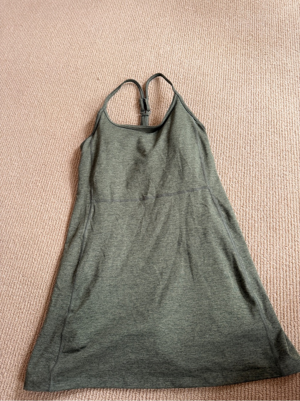 Old Navy Athletic Olive Green Slip Dress with Racerback Straps